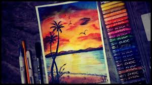 Sunrise Oil Pastel Painting Youtube Won't dust, crumble or break.