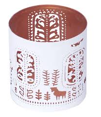 Bulk Wholesale 4 Handmade White Tea Light Candle Stand Votive Candle Holder In Metal With Reindeer Christmas Tree Cut Out Patterns Decorative Centerpieces Home Decor