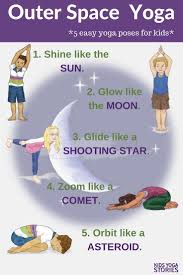Outer Space Yoga And Book Ideas Learn About The Solar System Through Children S Books And Yoga Poses For Kids 5 Yoga For Kids Kids Yoga Poses Childrens Yoga
