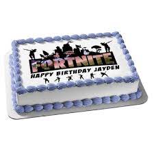 Kroger has some wonderful princess cakes and so does walmart. Fortnite Battle Royale Happy Birthday Personalize Edible Cake Topper Image Abpid51014 Walmart Com Walmart Com
