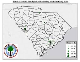 Earthquakes Recorded In South Carolina February 2013 2014 More Info Www Scemd Org Earthquake Union County Seismic