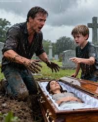 Just an hour after the burial, a 7-year-old boy begged his father to dig up  his mother's grave — and when the coffin was opened, everyone stopped  breathing... The rain hadn't stopped