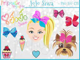 Excited To Share The Latest Addition To My Etsy Shop Jojo Siwa Image Clipart Diy Modern Printable Jojo Siwa Birthday Free Birthday Printables Jojo Bows