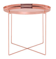 Handcrafted from strong, durable iron, it features a hammered antique copper finish, giving it a refined look. Habibi Side Table Copper E15 Shop