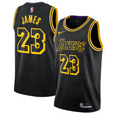 Hardwood classics 2020/21 blue nike youth lebron james los angeles lakers name and number tee. Men S Los Angeles Lakers Lebron James Nike Black City Edition Swingman Jersey
