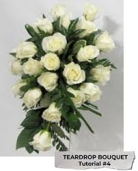 Do it yourself wedding flowers tutorial. White Rose Bouquet Diy Wedding Flower Tutorials With Photos