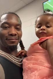 Rapper offset and daughter blossom the baby she's so cute 🥰