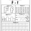 Today let's learn the letter f. 1