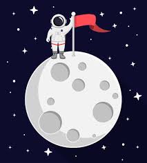10,500+ Man On Moon Stock Illustrations, Royalty-Free Vector Graphics &  Clip Art - iStock | Astronaut, Moon landing, Neil armstrong