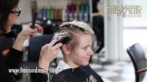 Because the graduated bob is. Short Pixie Haircut Undercut Extreme Hair Makeover Dying Blonde By Anja Herrig Youtube