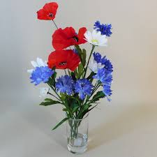 Check spelling or type a new query. Home Furniture Diy Red Poppy Cornflower Daisy Artificial Wild Flower Wreath Home Decor