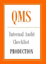 Iso 9001 Internal Audit Checklist For Production Department
