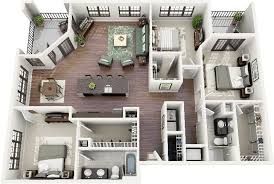 50 Three 3 Bedroom Apartment House Plans Architecture Design Sims House Plans House Plans Sims House