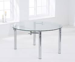 Melbourne 145cm Round Glass Extending Dining Table The Great Furniture Trading Company Round Glass Kitchen Table Glass Dining Table Extendable Dining Table