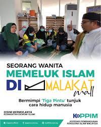 Yaitu proses penyebaran islam yang dilakukan dengan cara memberi penerangan tentang agama islam seperti yang masuknya islam di maluku, di bawa oleh maulana hasayu. Persatuan Pengguna Islam Malaysia Ppim Kisah Seorang Wanita Akhirnya Memeluk Islam Di Malakat Mall Hidup Bagaikan Tiada Arah Tujuan Dan Persoalan Tentang Tujuan Sebenar Kehidupan Di Dunia Ini Membuatkan Ikatrisnawaty Manalu