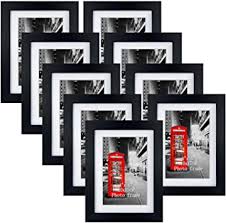 We all tend to take a lot of photos with our smartphones. Amazon Com 4x6 Picture Frame Set Of 9 5x7 Black Photo Frames Matted For 4x6 Pictures Wall Mount Or Table Top Decoration