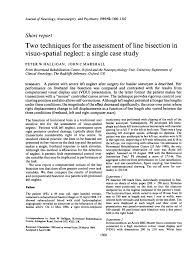 Given an initial cube verifying the hypothesis of poincar. Two Techniques For The Assessment Of Line Bisection In Visuo Spatial Neglect A Single Case Study Abstract Europe Pmc