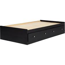 Your purchase includes one prepac platform storage bed with 3 drawers, in twin size the bed can be positioned with left or right facing drawers to suit your bedroom layout. Essential Home Belmont Mates Twin Bed Black
