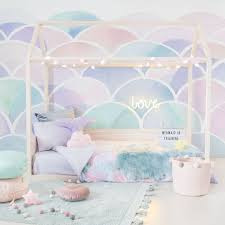 The bedroom is a safe space, so your kid's room decor should be cosy and comforting but not cluttered and messy. My House Is Your House The Brand New House Bed From Clever Little Monkey Is So Inviting You L Girls Bedroom Themes Girls Bedroom Wallpaper Mermaid Room Decor