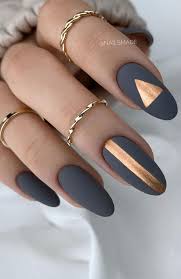 Check out these grey nail designs which are 20 fall nail design ideas to try in 2021. Stylish Nail Art Designs That Pretty From Every Angle Matte Blue Grey Nails