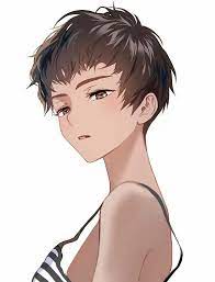 artist 아소 ボーイッシュ 女の子 髪のスケッチ イラスト