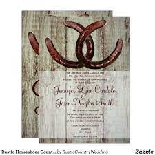 Rustic Horseshoes Country Style Wedding Invitation Zazzle Com Country Style Wedding Invitations Wedding Invitations Rustic Country Country Style Wedding