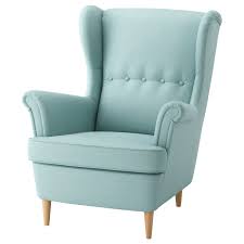 Ikea Strandmon Wing Chair Skiftebo Light Turquoise You Can Really Loosen Up And Relax In Comfort Because The High Back Wing Chair Waiting Room Chairs Ikea