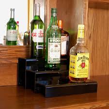 12 Inch 3 Tier Liquor Bottle Shelf Black Liquor Bottles Liquor Bottle Display