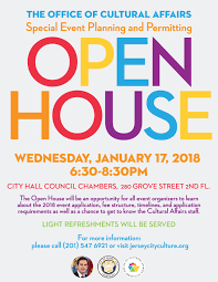 List all items that you will need for your event and make sure you have the money set aside to properly produce the affair. Special Event Planning Permitting Open House At City Hall Jersey City Cultural Affairs