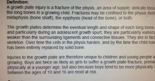 Growth Plate Injuries Injury Growth Plates