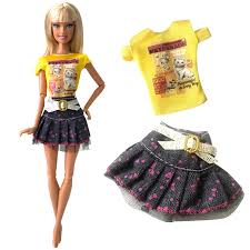 It's a tribute to her iconic color from robert best, featuring a posable silkstone® body and the modelmuse. Nk Bir Set Oyuncak Bebek Giysileri Moda Kiyafet Kot Etek Karikatur Baski Clothesing Icin Barbie Bebek Kiz Favori Hediye Parti Kiyafeti Clothes For Barbie Doll Clothesfashion Doll Clothes Aliexpress