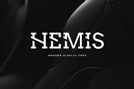 The fonts in use section features posts about fonts used in logos, films, tv shows, video games, books and more Hemis Display Font In Fonts On Yellow Images Creative Store