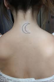 Half Moon Tattoo Below Nape Of Neck Ahh This Is So Pretty Moonlight Tattoo Neck Tattoo Tattoos