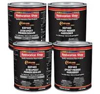 WHITE Epoxy Primer / Sealer 2.1 VOC (GALLON KIT) - Anti-Corrosive DTM  Direct to Metal Fast Dry Primer