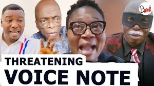 EWA GBO THR£AT€N!NG VOICE NOTE TI OLOGUNDUDU SEND SI IYALAJE LORI ILE  AGBALA GABRIEL KO FUN SUEBEBE