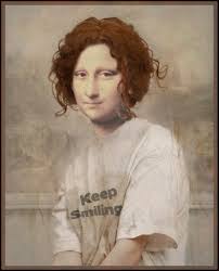 Mona En Blanc Mona Lisa Parody Art Parody Mona Friends