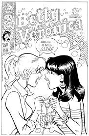 Betty does the hula in a grass skirt while archie plays the ukelele and veronica does a slow burn. Betty And Veronica Coloring Page Coloring Home