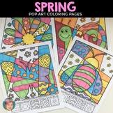 Students add bold patterns to different easter. Pop Art Coloring Pages Worksheets Teaching Resources Tpt