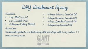 Fill the rest of the bottle with witch hazel, then replace the spray top and shake to combine. Diy Deodorant Spray Giant Fork And Spoon