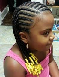 If your girl's hair is naturally curly, then this can be a good braided hairstyle to have. Braids With Beads For Long Hair Kids Easynaturalhairstyles Hair Styles Girls Braided Hairstyles Kids Kids Braided Hairstyles