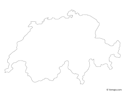 Outline Map Of Switzerland Free Vector Maps Map Of Switzerland Map Vector Vector Free