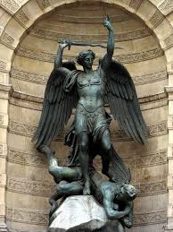 St Michael 1860 Francisque Joseph Duret Saint Michael Statue Angel Sculpture Archangels