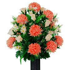 This artificial spring mixed flower bushes is great for home office decoration, spring summer decorations, table centerpiece arrangement with your favorite vase, memorial days, cemetery floral, and any. Flowers For Cemeteries