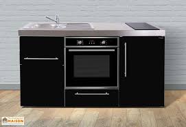 Kitchenette Avec Four Frigo Et Induction 160 Cm De Long Mini Cuisine Meuble Evier Meuble Cuisine