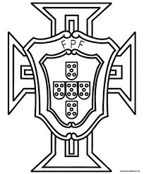 Euro 2016 Logo De L Equipe Du Portugal De Football Coloriage A Imprimer Coloriage Foot Coloriage Joueur De Foot Coloriage