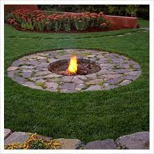 You'll need to know the best rock for inside a fire pit and how deep to make it. This Built In Fire Pit Adds So Much Value To Your Yard Backyard Fire Backyard Fire Pit Backyard