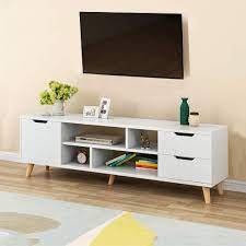 Maybe you would like to learn more about one of these? Fullyday Imported White Tv Stand Modern Simple Television Table With 3 Cabinet Living Room Decor Buy Online In Angola At Angola Desertcart Com Productid 152711973