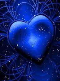 Beautiful Blue Heart Romantic Pictures Blue Sparkles Heart Wallpaper