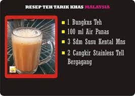 Resep Dan Cara Membuat Teh Tarik Khas Malaysia