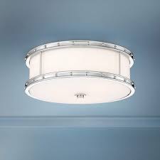 Choose from countless styles and designs from modern to industrial, crystal to natural materials. Flush Mount 15 1 2 Wide Chrome Drum Led Ceiling Light 78m41 Lamps Plus